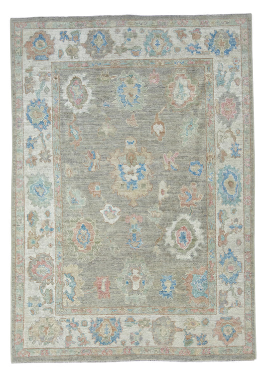 Turkish Oushak Rug 5' x 7' #17960