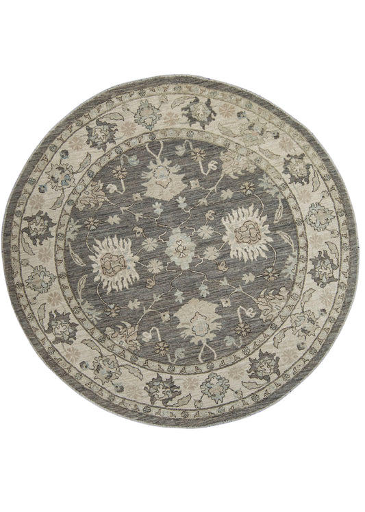 Oushak Round Rug 8'11" x 8'10" #23546