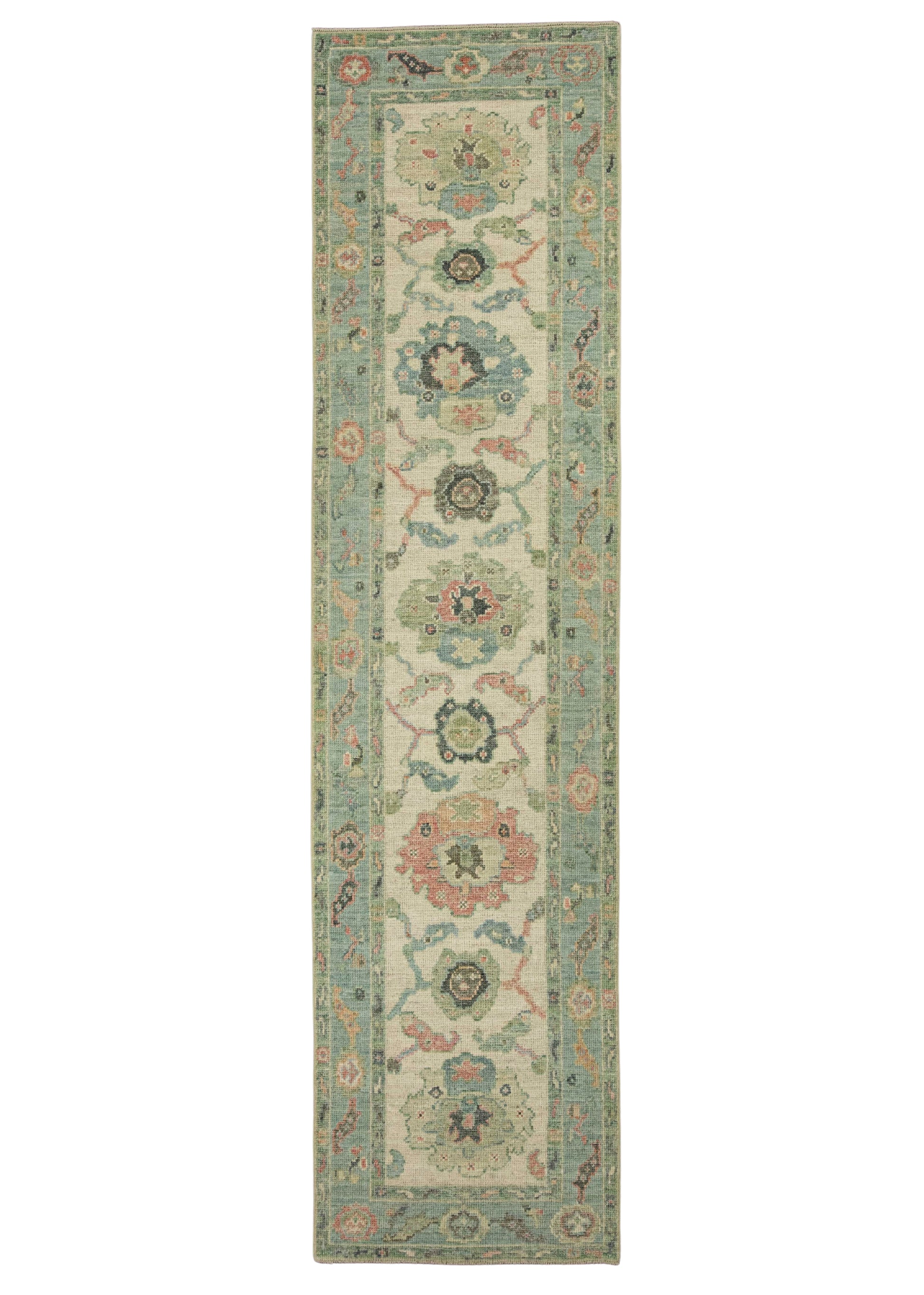 Turkish Oushak Rug 2'7" x 10'3" #20200