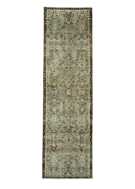 Turkish Vintage Anatolian Runner Rug 2'7" x 8'11" #17636