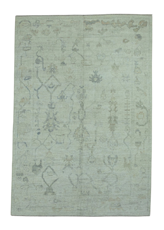 Turkish Oushak Rug 4'11" x 7'1" #19256