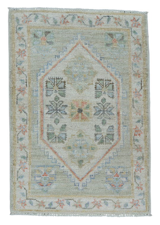Oushak Rug 2' x 2'11" #17149