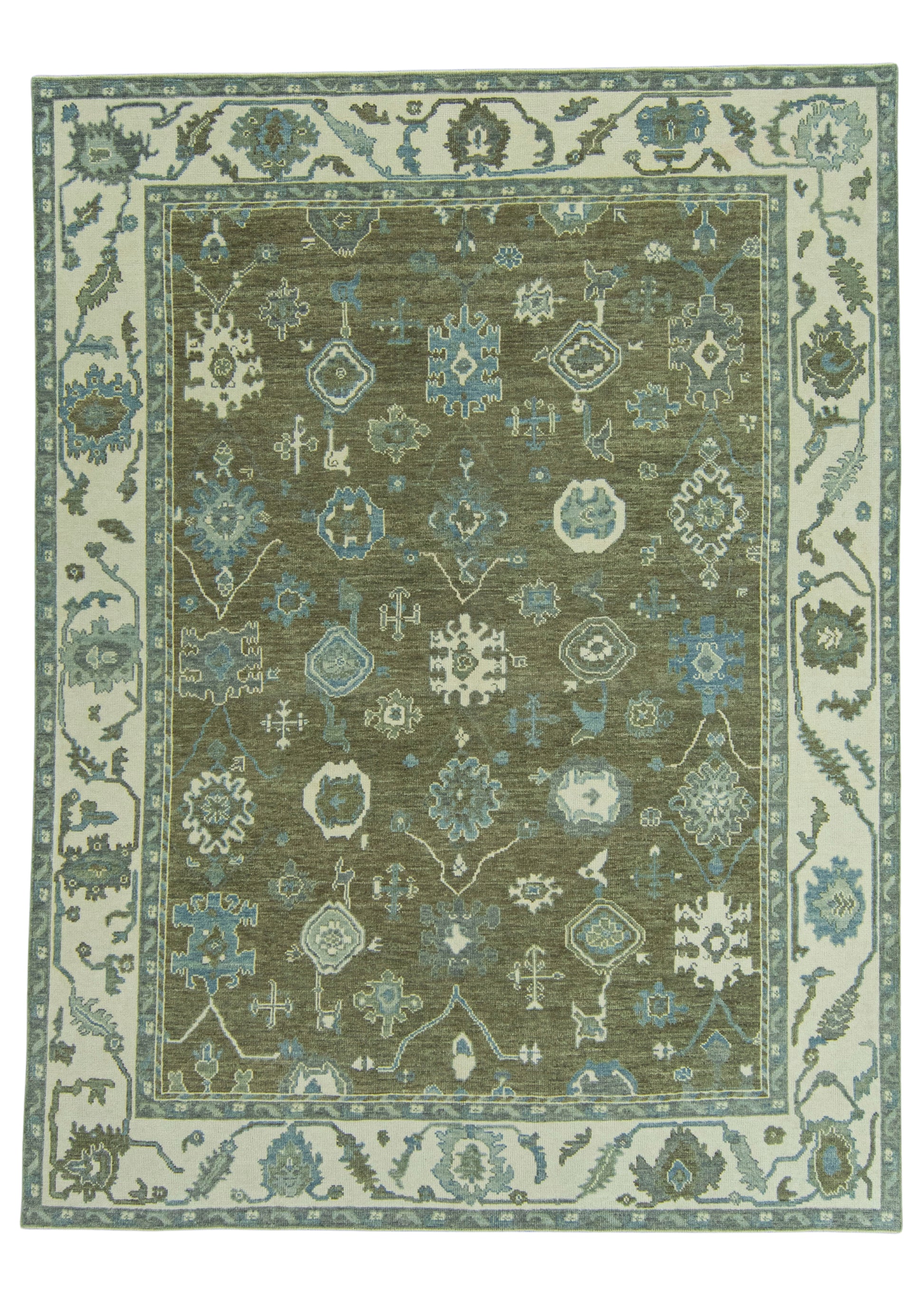 Turkish Oushak Rug 8'7" x 11'5" #19211