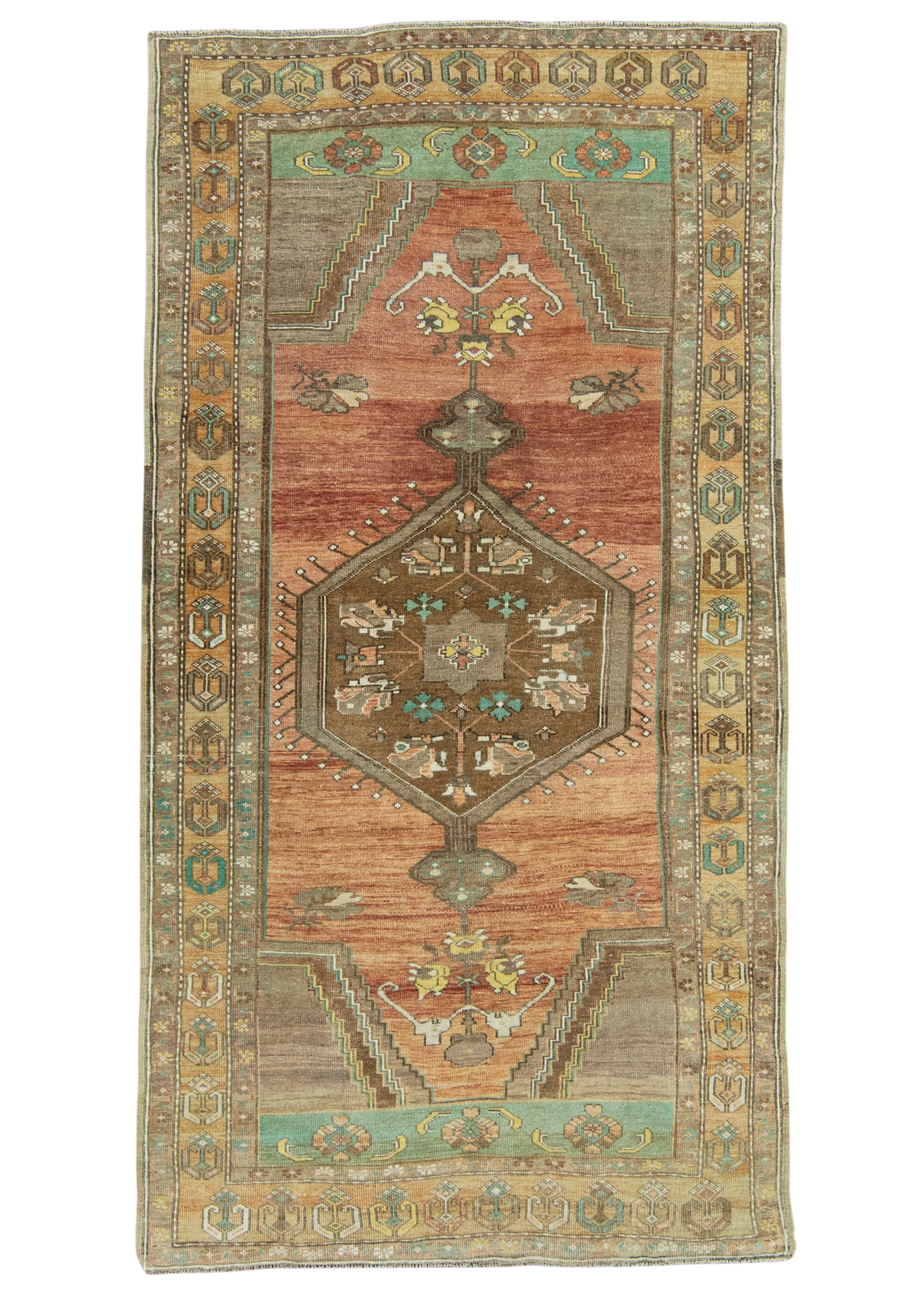 Turkish Vintage Runner Rug  4'5" x 8'4" #22907