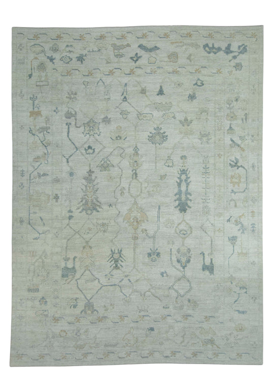 Turkish Oushak Rug 9'3" x 12'4" #18695