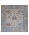 Square Turkish Oushak Rug 11'9" x 11'7" #16645