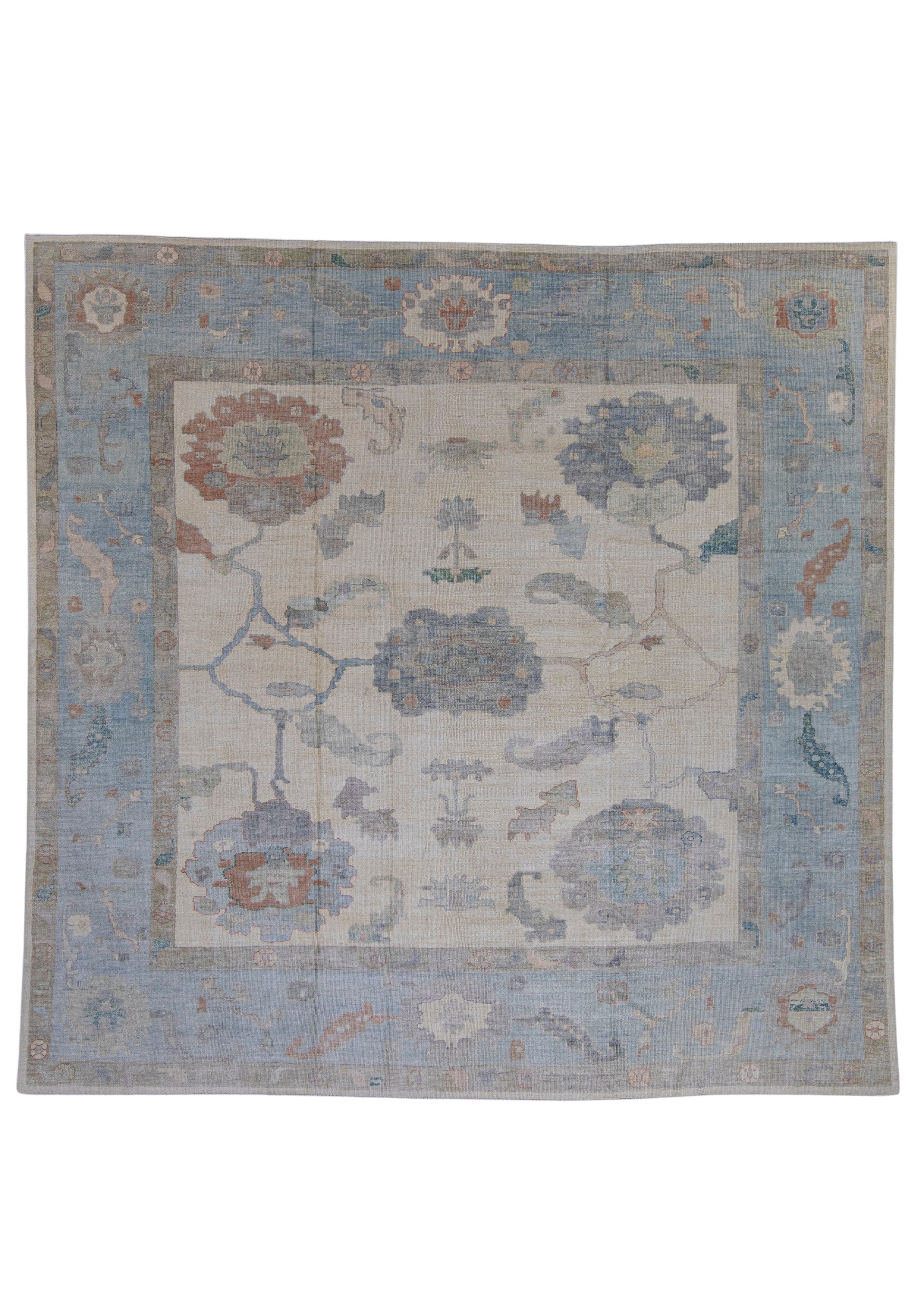 Square Turkish Oushak Rug 11'9" x 11'7" #16645