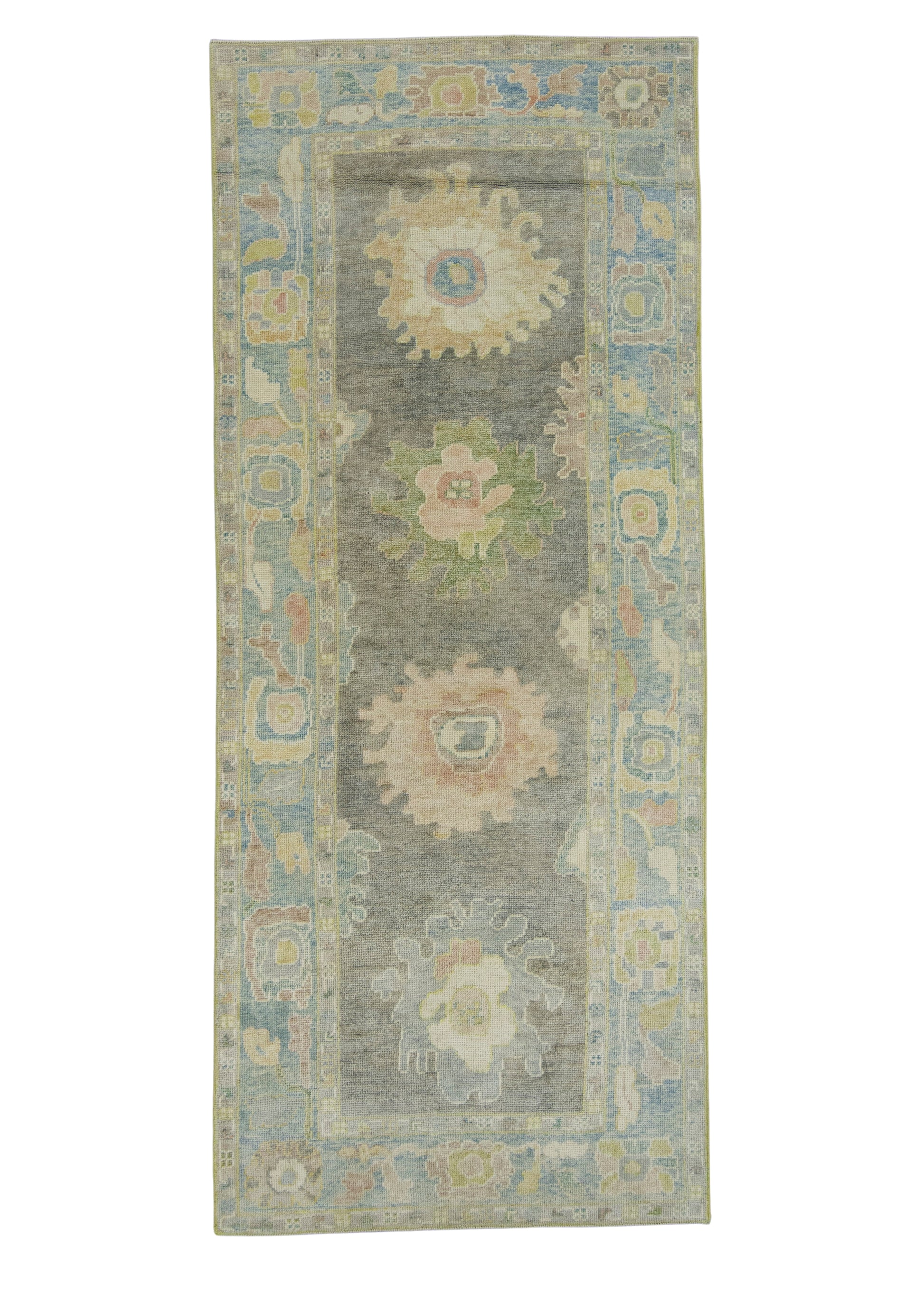 Turkish Oushak Rug 3'11" x 9'5" #18038