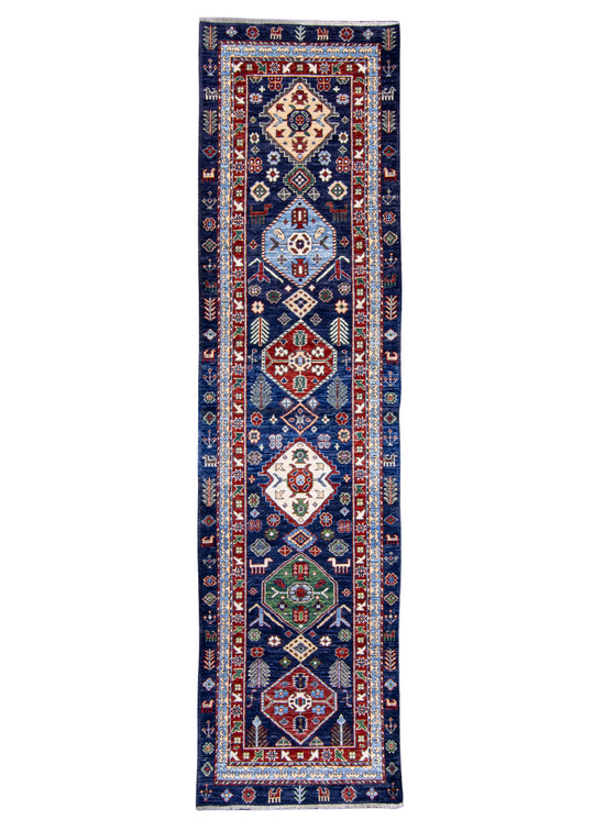 Oriental Hand Knotted Runner Rug 2'8" x 10'1" #AR-9006