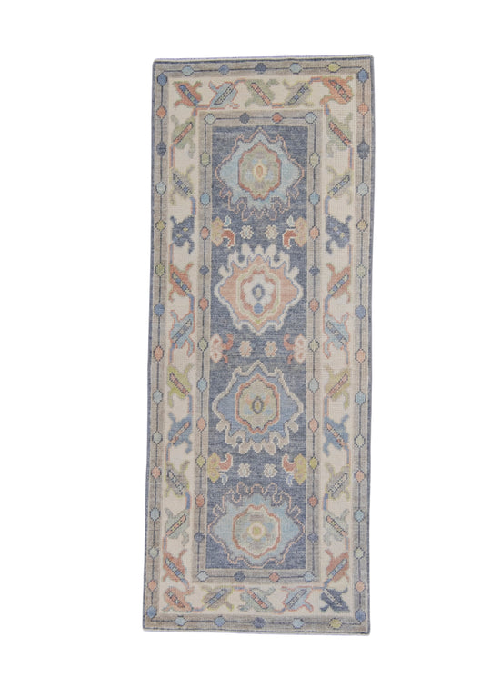 Turkish Oushak Rug 2'5" x 6'3" #16638