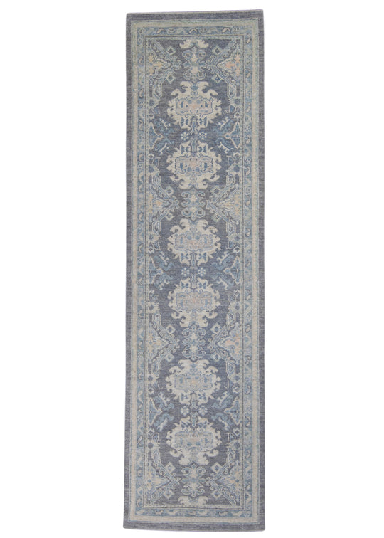 Turkish Oushak Runner Rug 2'11" x 10'9" #16286