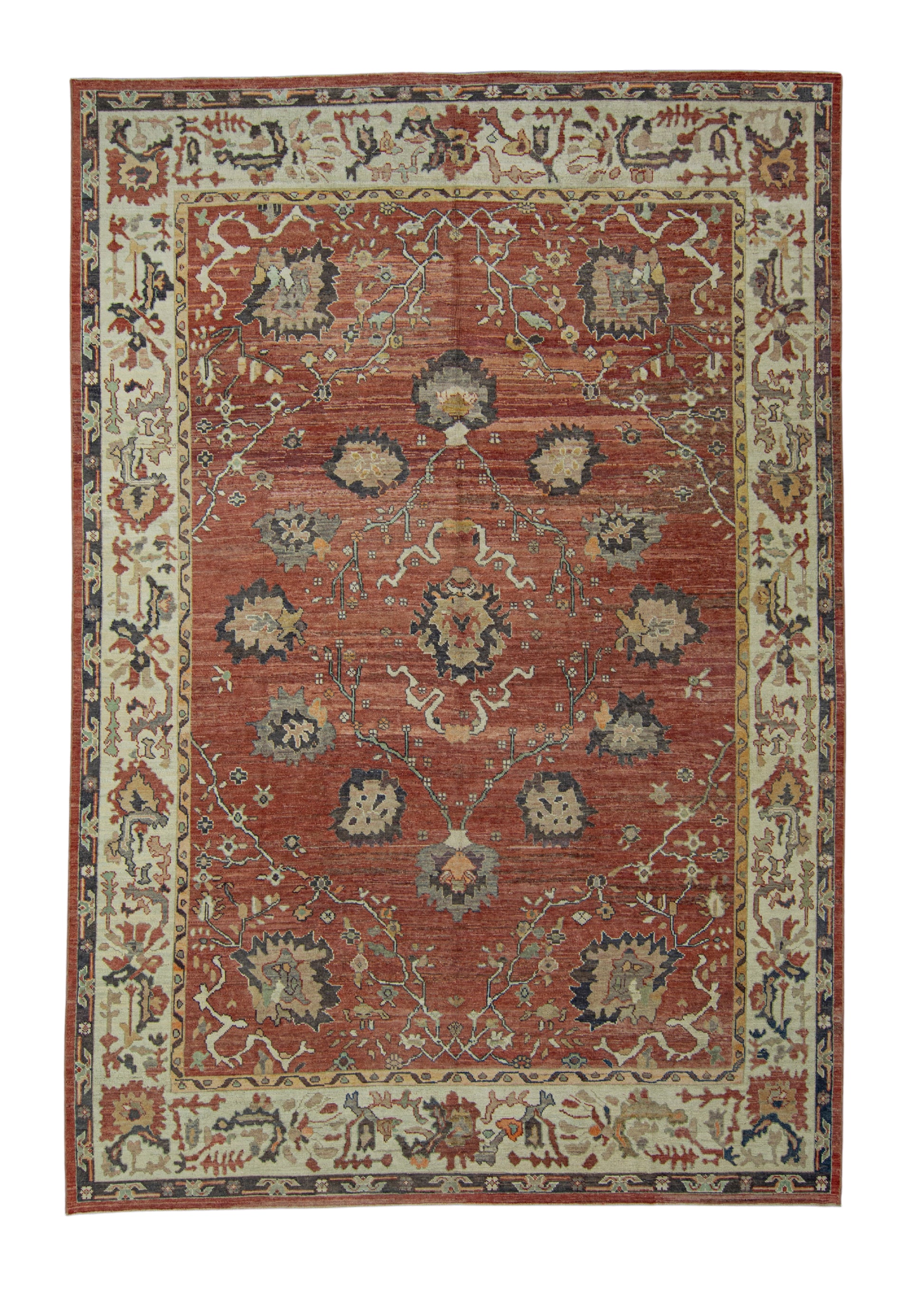 Turkish Old Wool Oushak Rug 10'1" x 14'9" #17085