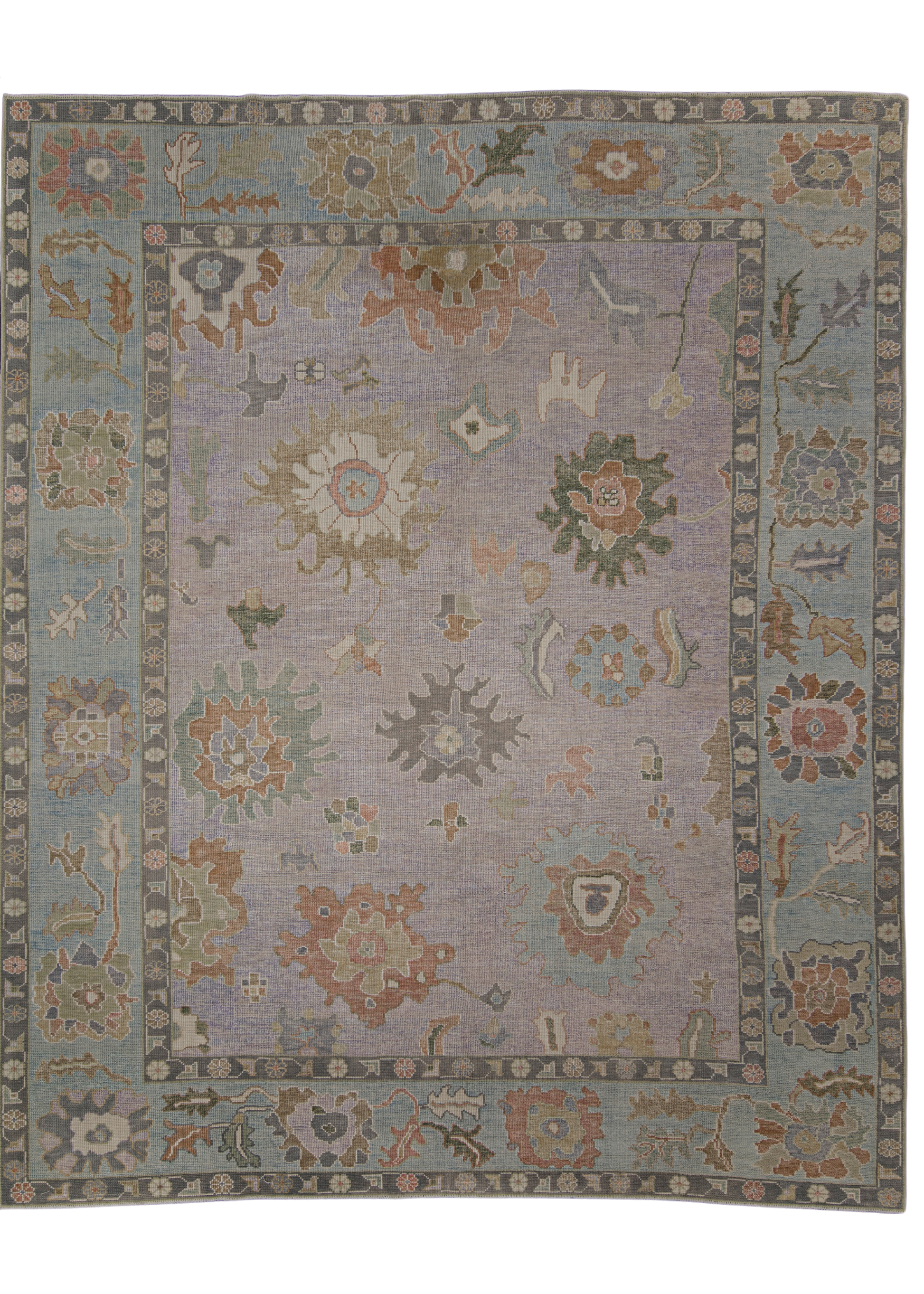 Turkish Oushak Rug 9'2" x 11'10" #12020