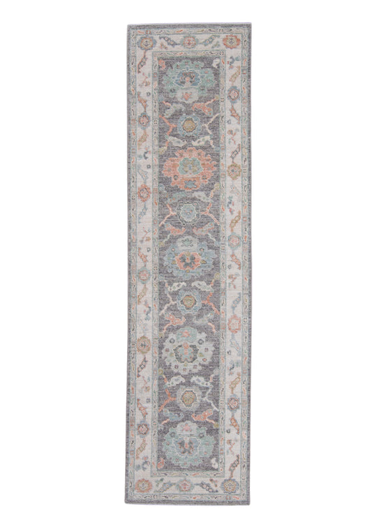Turkish Oushak Runner Rug 2'8" x 10'3" #16414