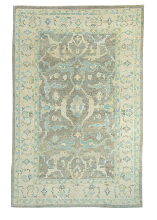 Turkish Oushak Rug 6'2" x 9'6" #18551