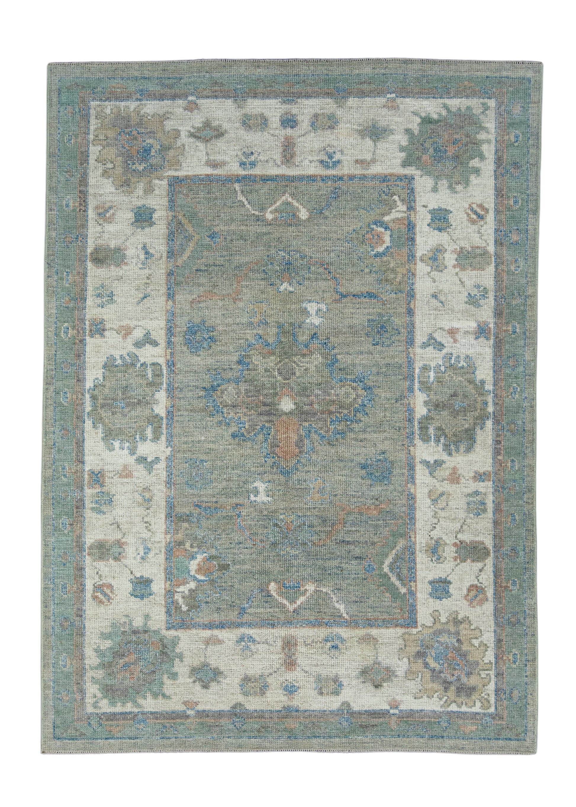 Turkish Oushak Rug 5' x 6'11" #17885