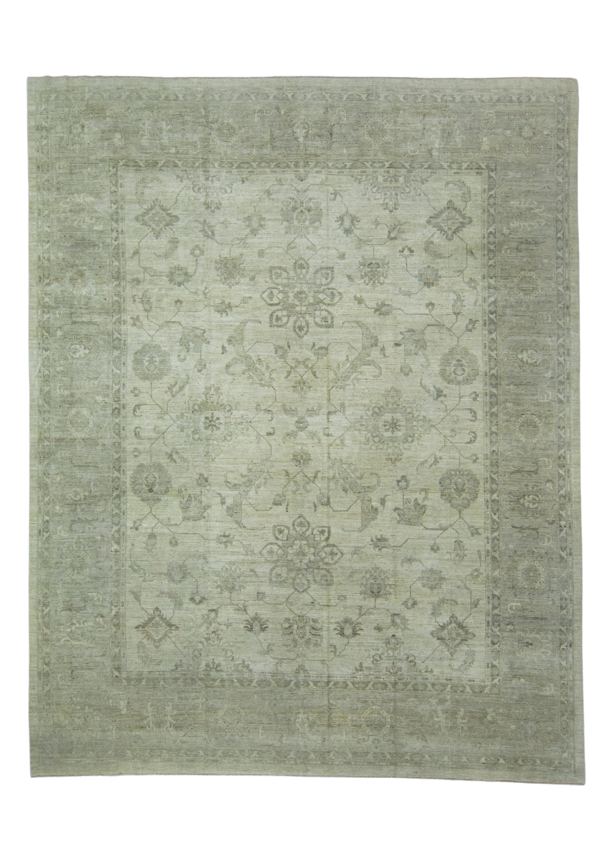 Handwoven Oushak Rug 13'8" x 17'3" #17914