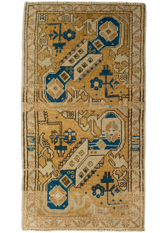 Turkish Yastik Rug  1'9" x  3'3" #23636