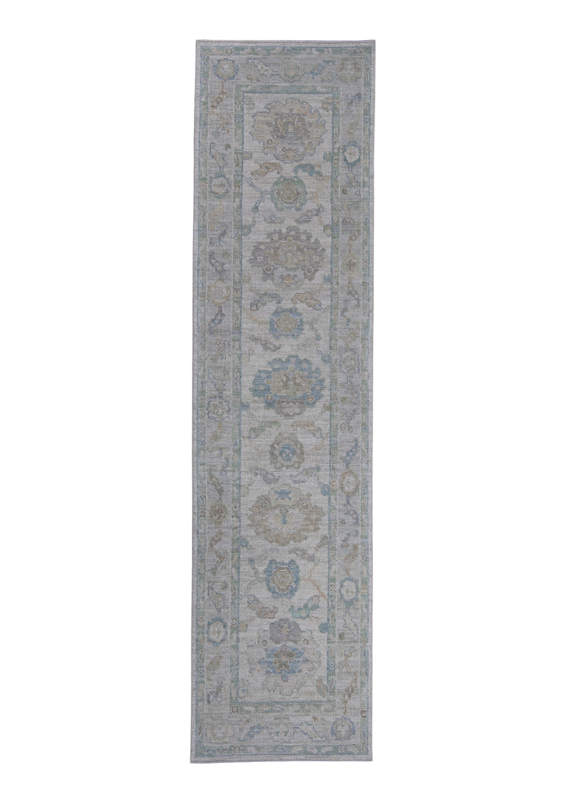 Turkish Oushak Runner Rug 2'7" x 10'3" #16305