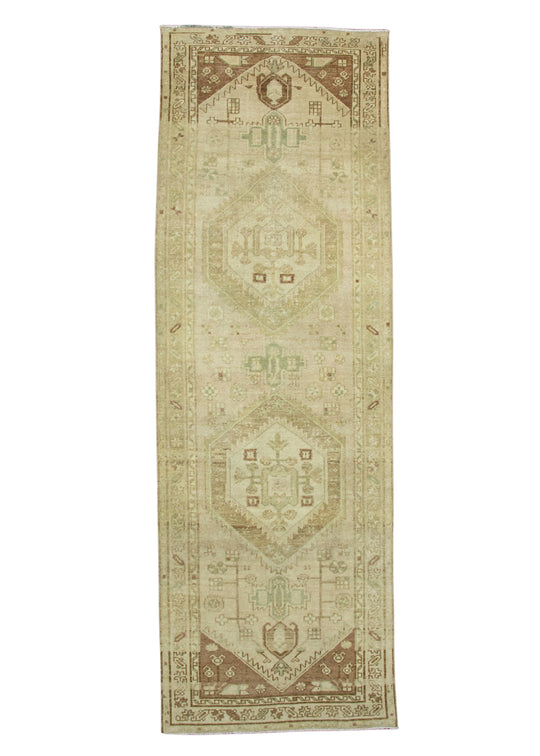 Turkish Vintage Anatolian Runner Rug 3'2" x 9'5" #17129