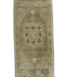 Turkish Mini Rug Oriental Hand Knotted Vintage Rug 1'7" x 3'6" #20729