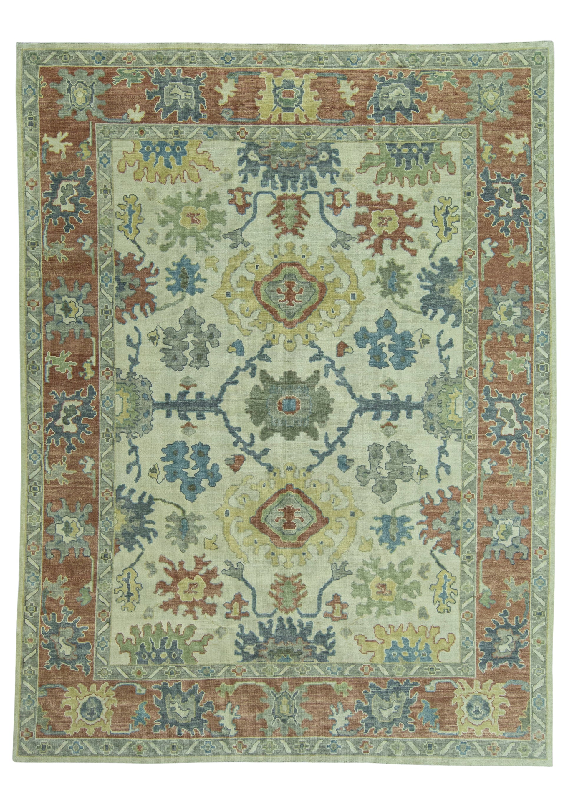 Turkish Oushak Rug 9'5" x 12'7" #20144