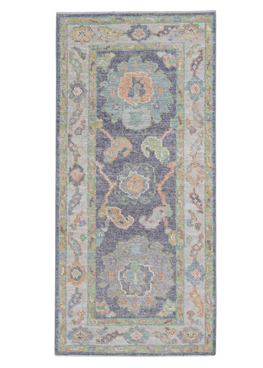 Turkish Oushak Rug 2'4" x 4'11" #16503