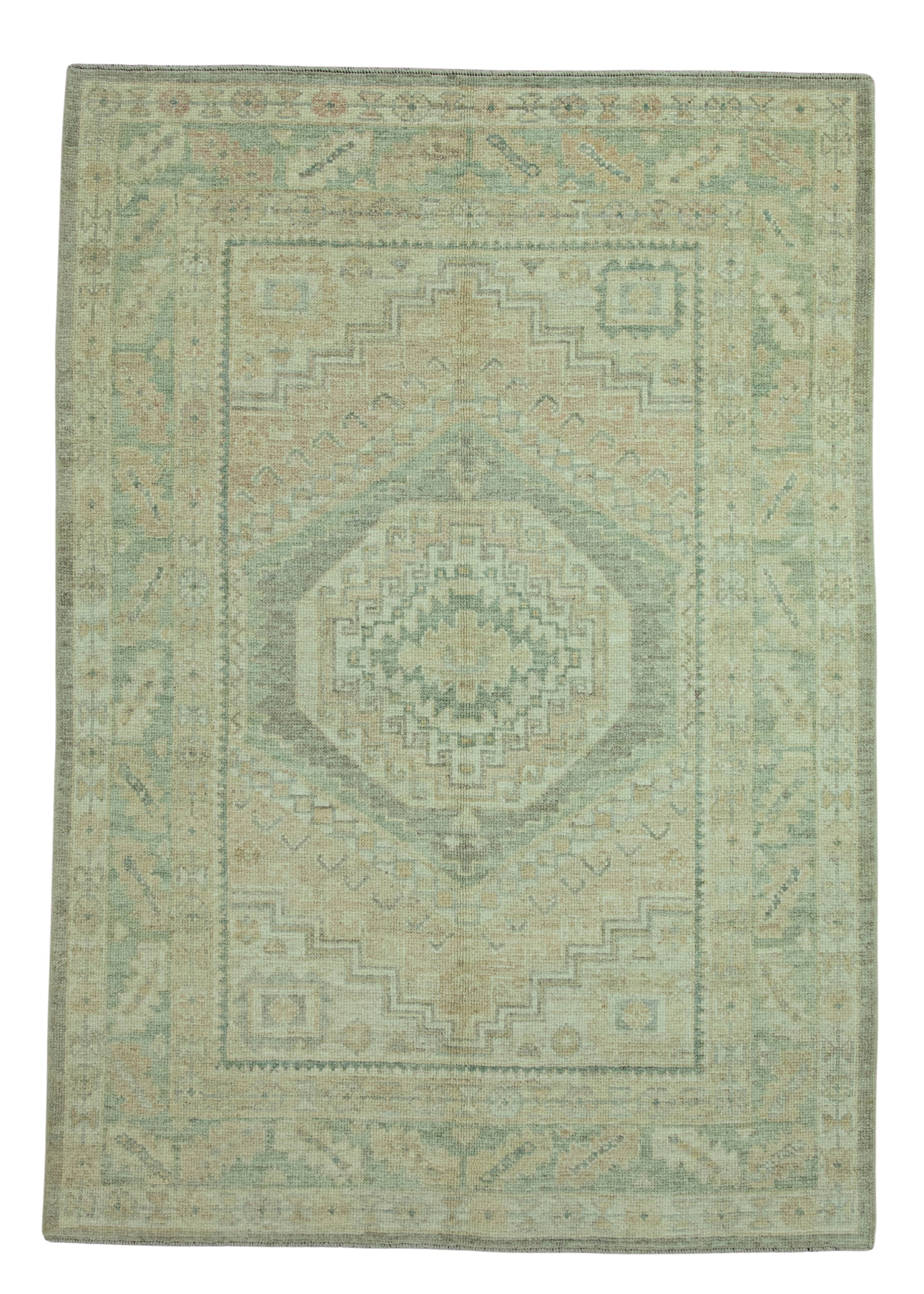 Turkish Oushak Rug 5'2" x 7'5" #19302