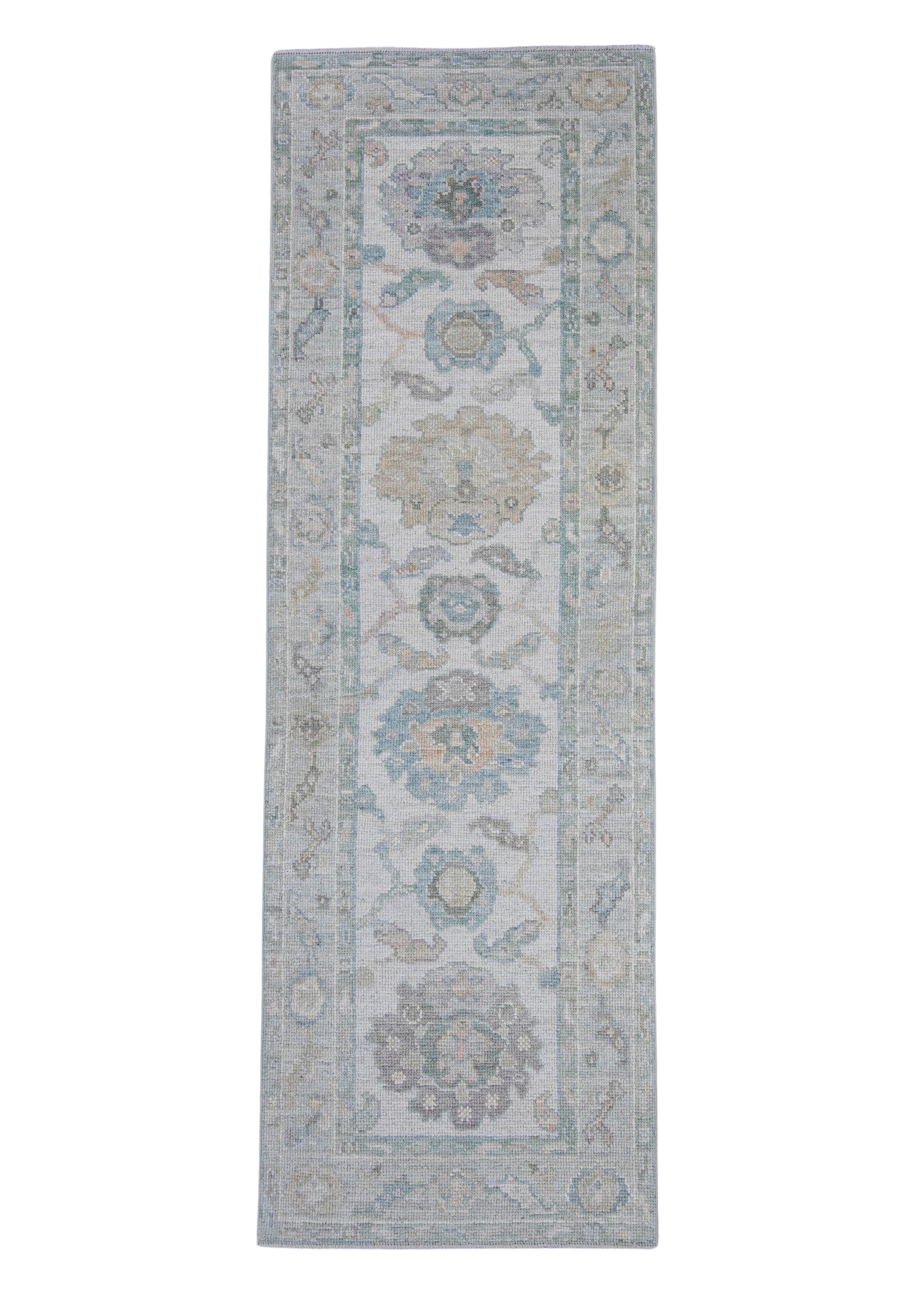 Turkish Oushak Runner Rug 2'7" x 8' #16329