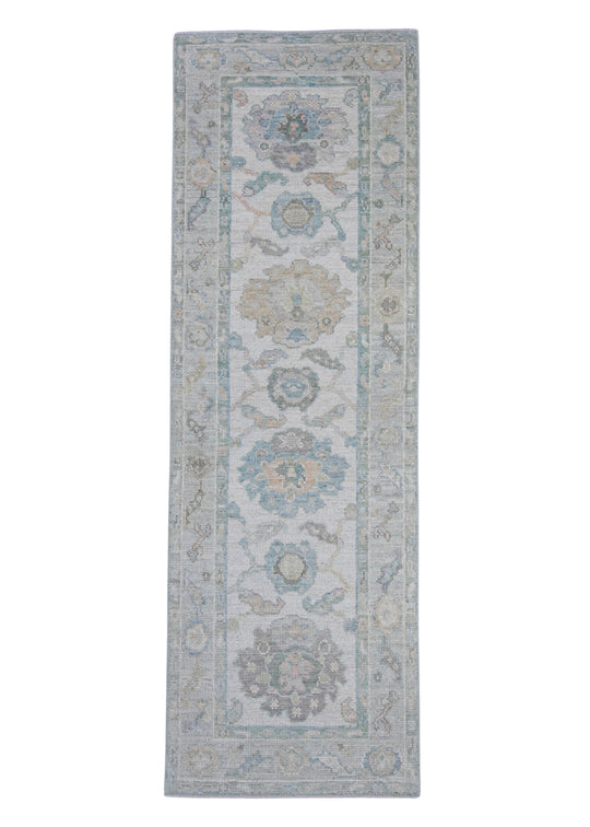 Turkish Oushak Runner Rug 2'7" x 8' #16329