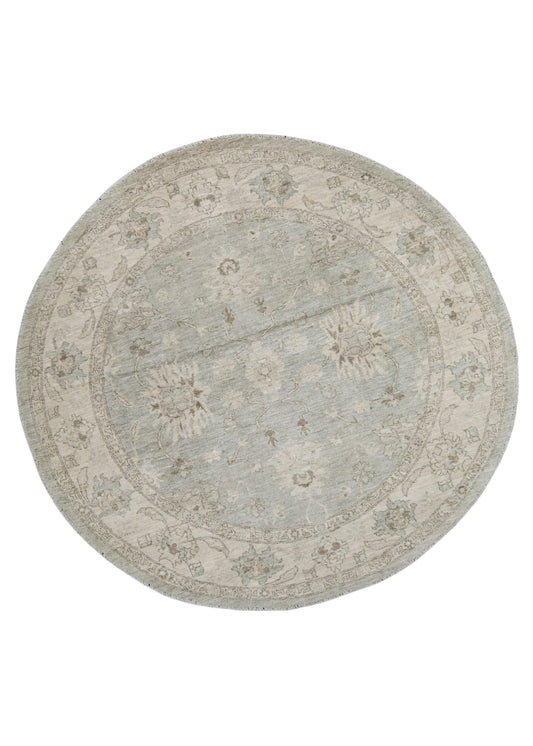 Oushak Round Rug 7'0" x 6'8" #23549