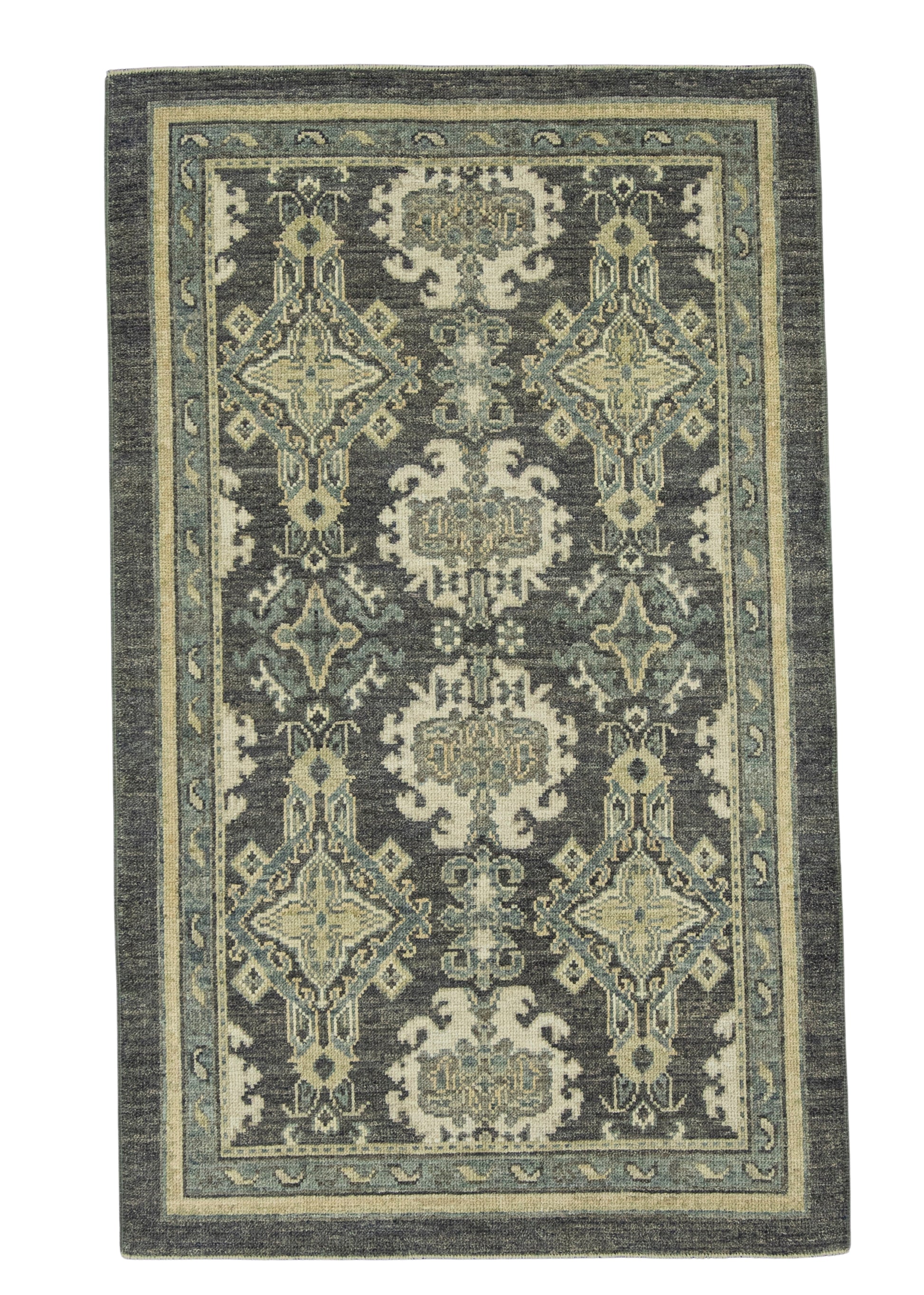 Turkish Oushak Rug  4'1" x 6'9" #20356