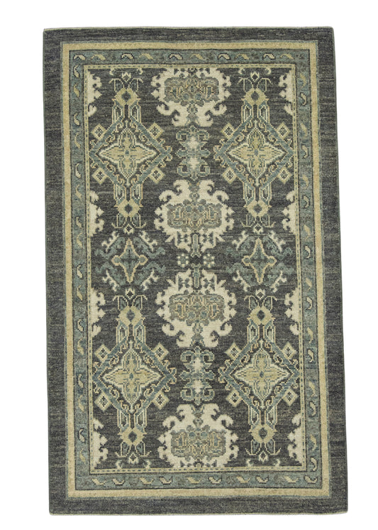 Turkish Oushak Rug  4'1" x 6'9" #20356
