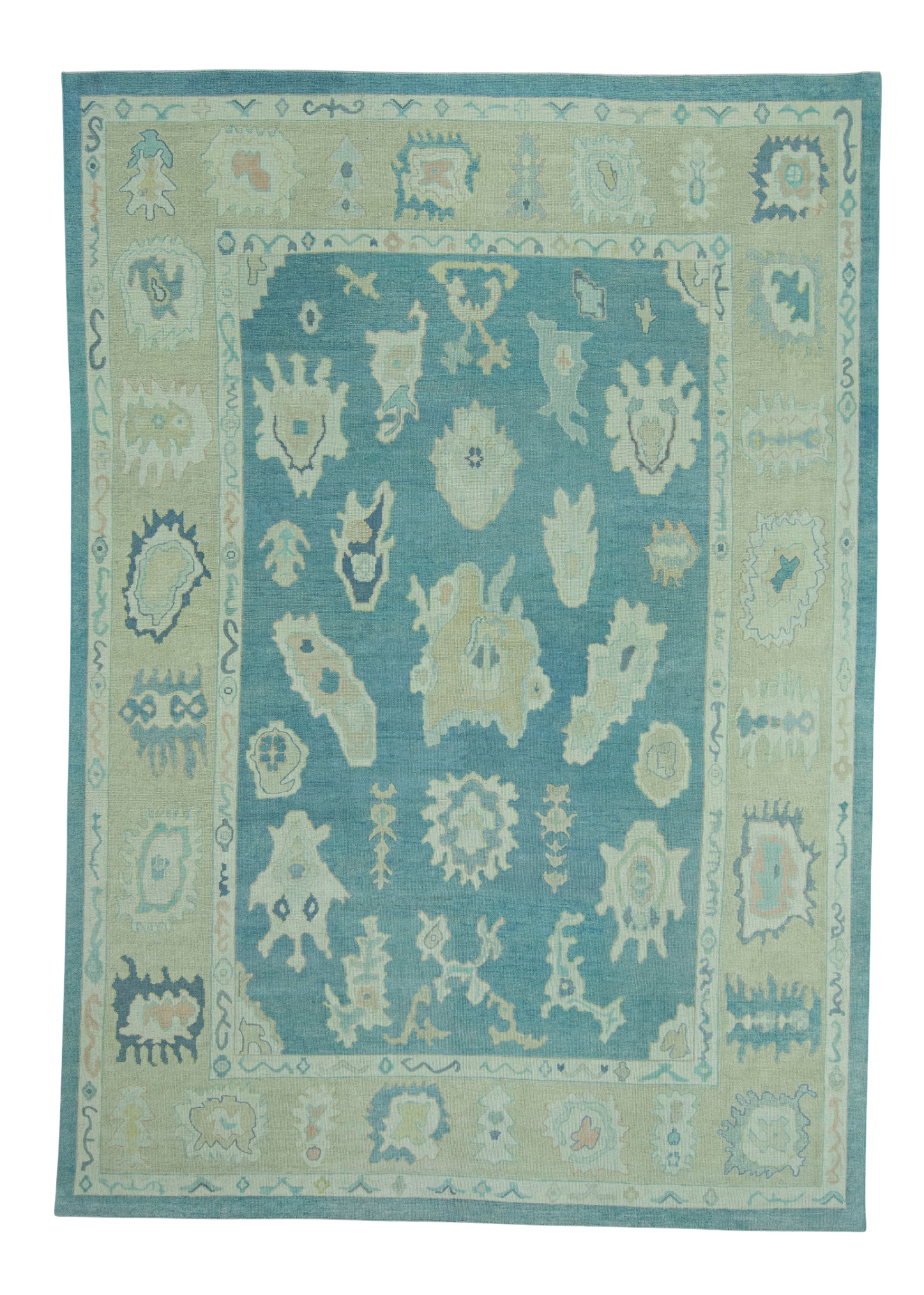 Turkish Oushak Rug 9'11" x 14'1" #19196