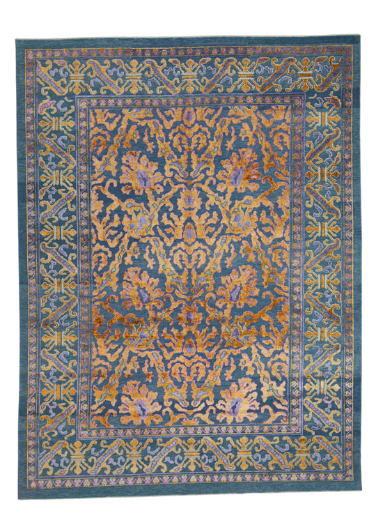 Turkish Oushak Rug 9'5" x 12'6" #18622
