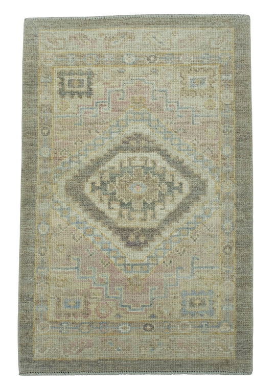 Turkish Oushak Rug 2'4" x 3'7" #17504