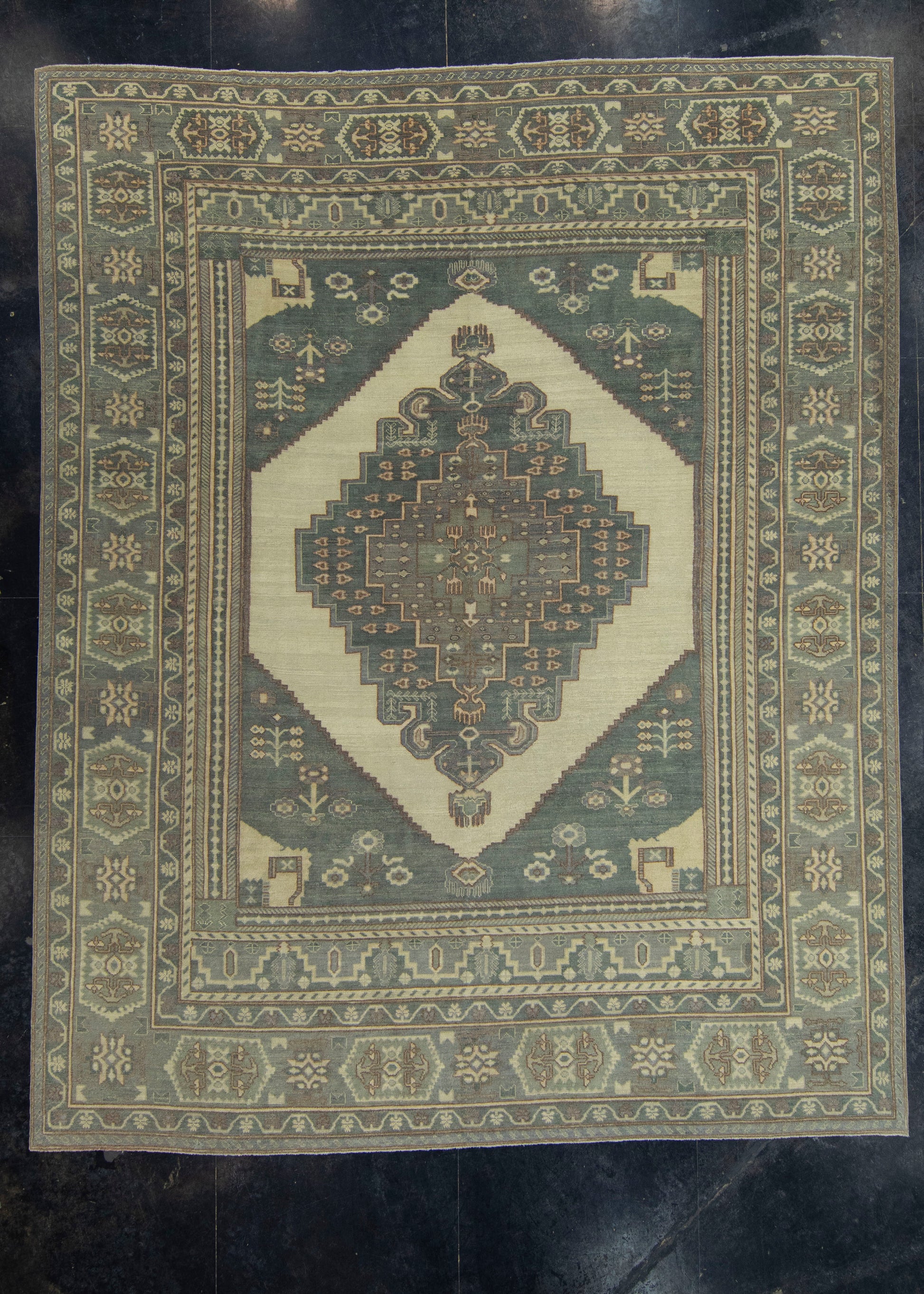 Turkish Oushak Rug 10'11" x 13'7" #18688