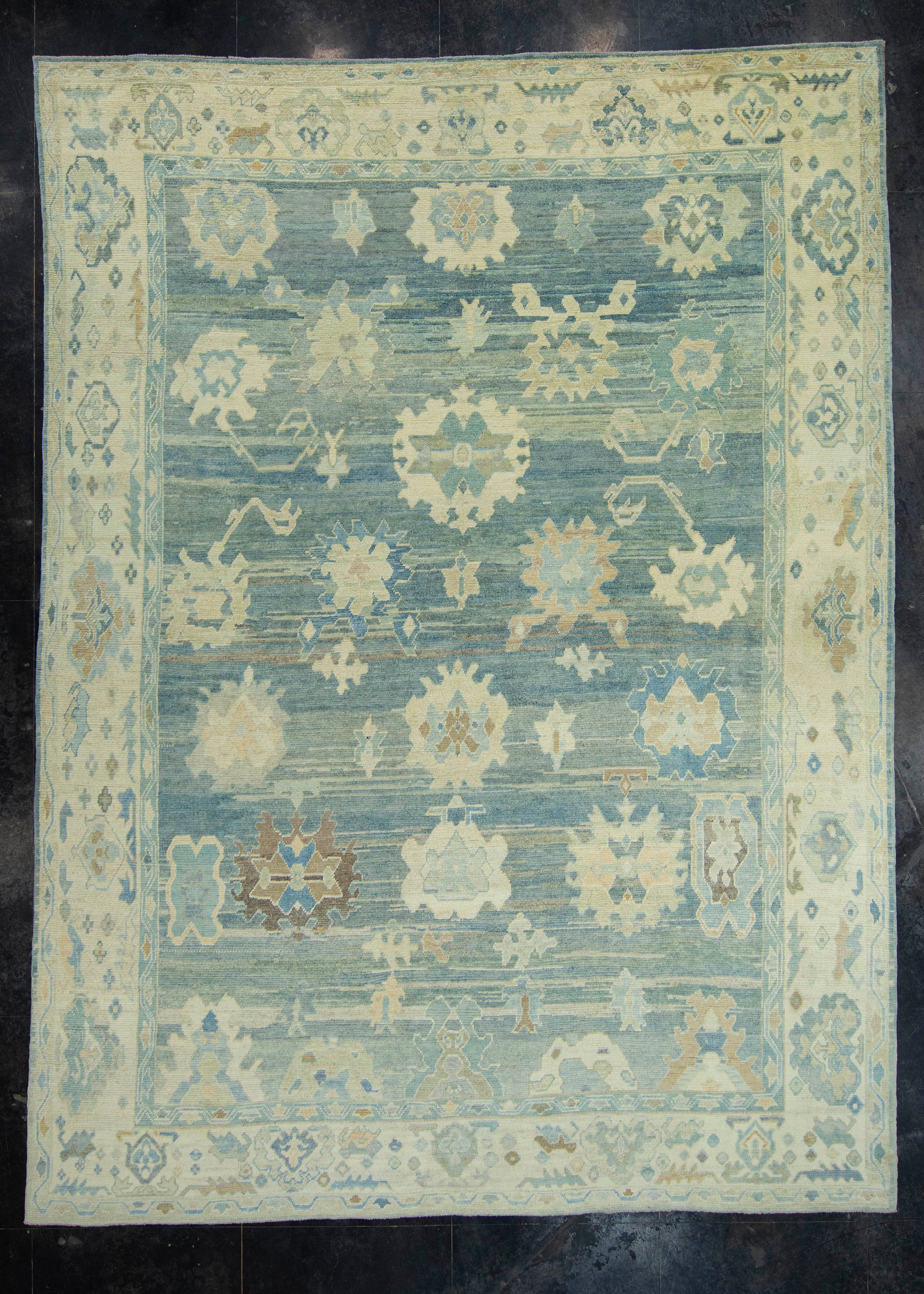 Turkish Oushak Rug 12'6" x 16'10" #18508