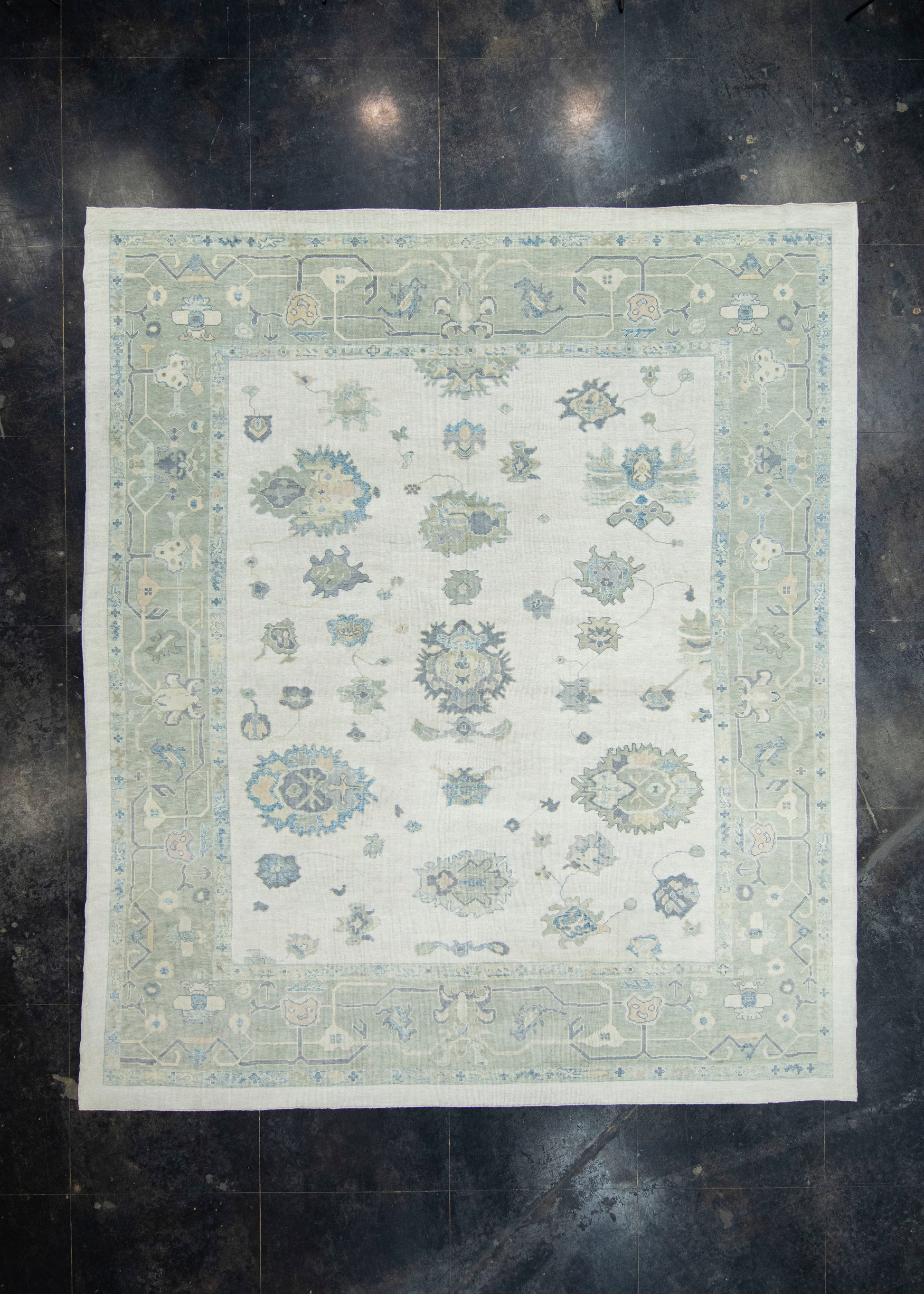 Turkish Oushak Rug 12'3" x 14'3" #18074