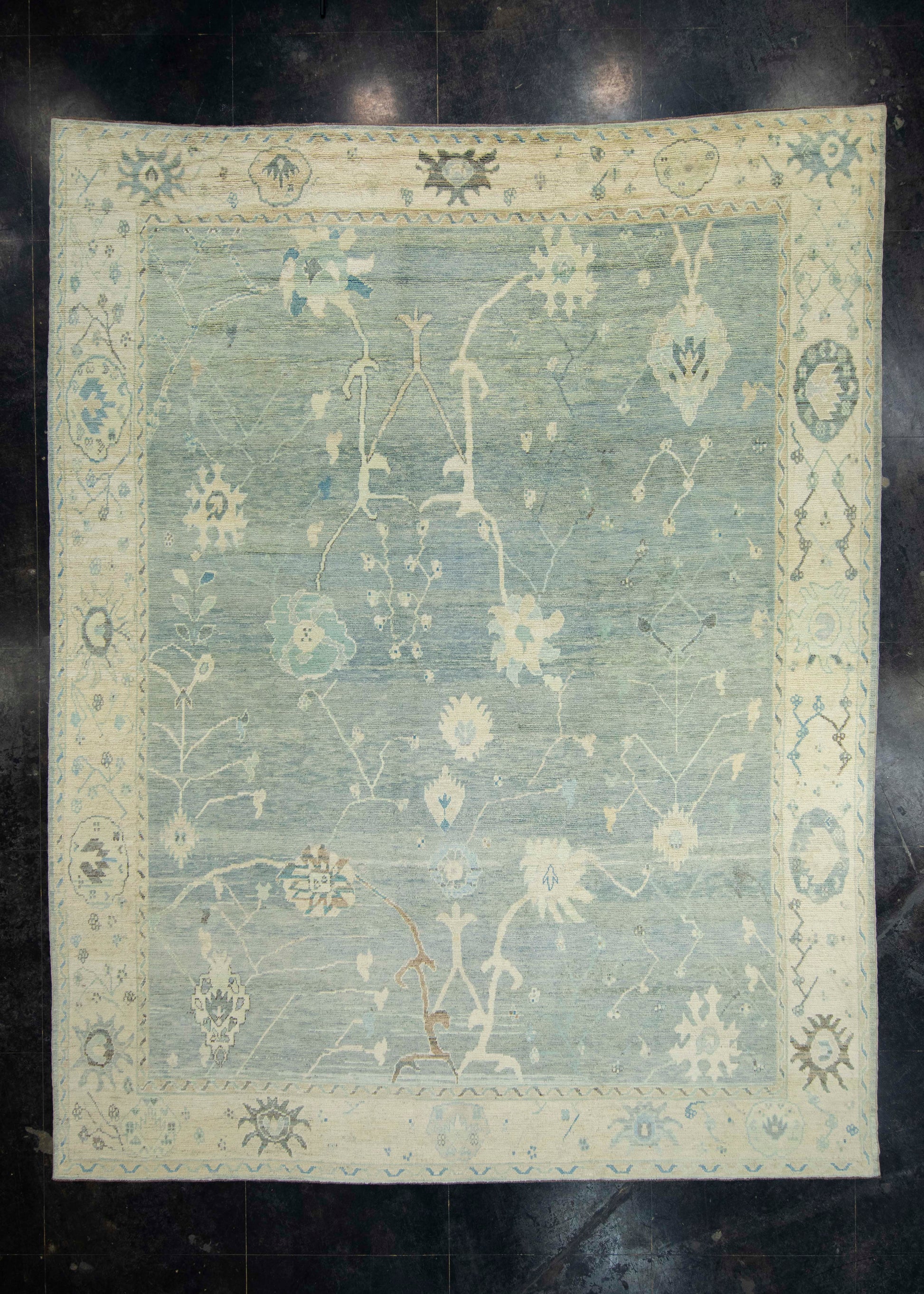 Turkish Oushak Rug 12'3" x 15'7" #18590