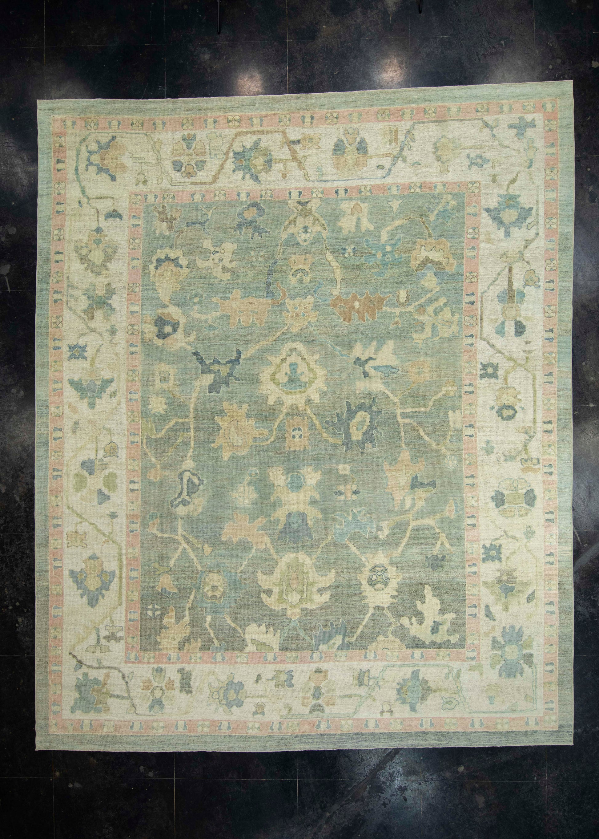Turkish Oushak Rug 13'1" x 15'1" #18071