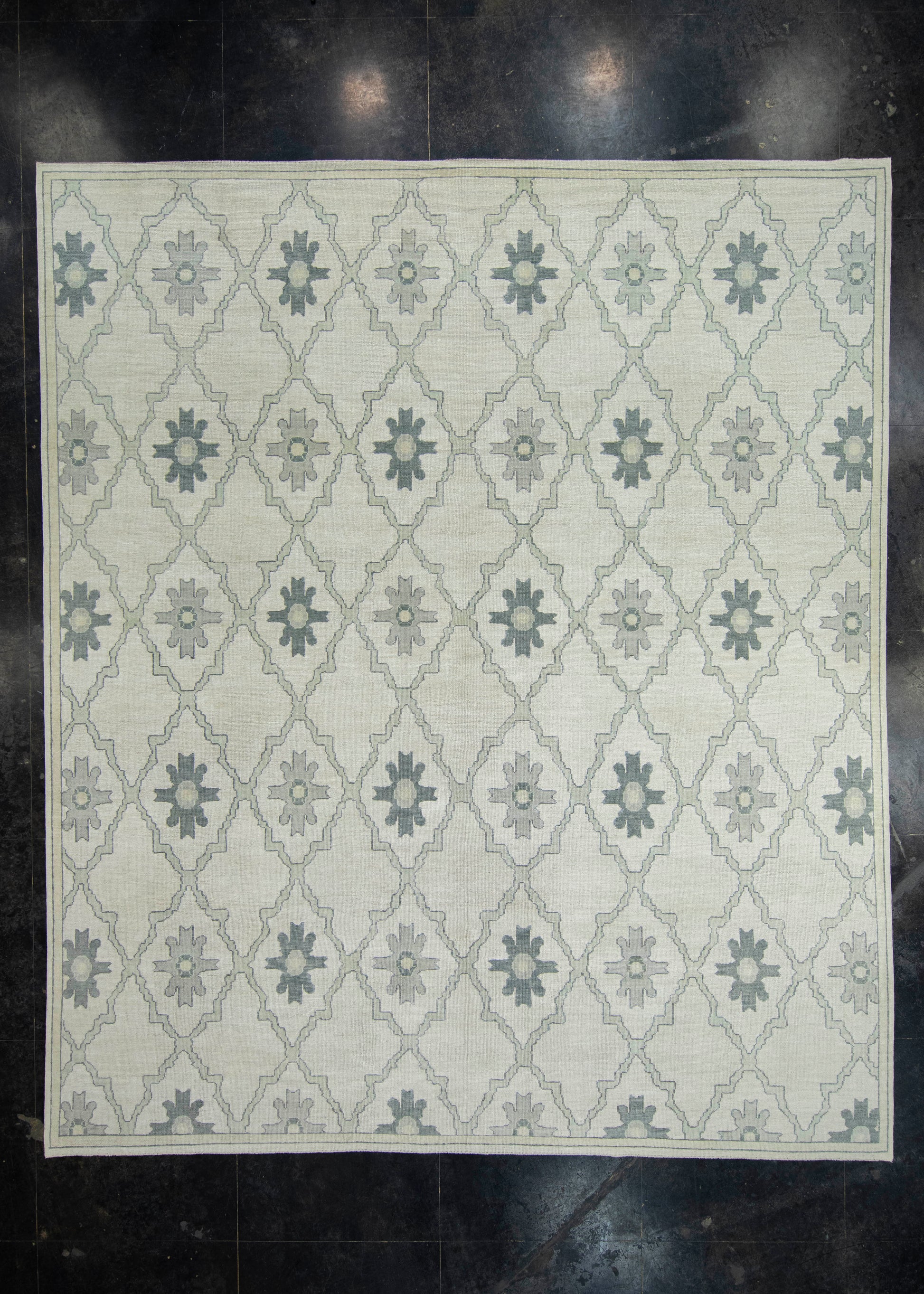 Turkish Oushak Rug 12'6" x 14'7" #18099