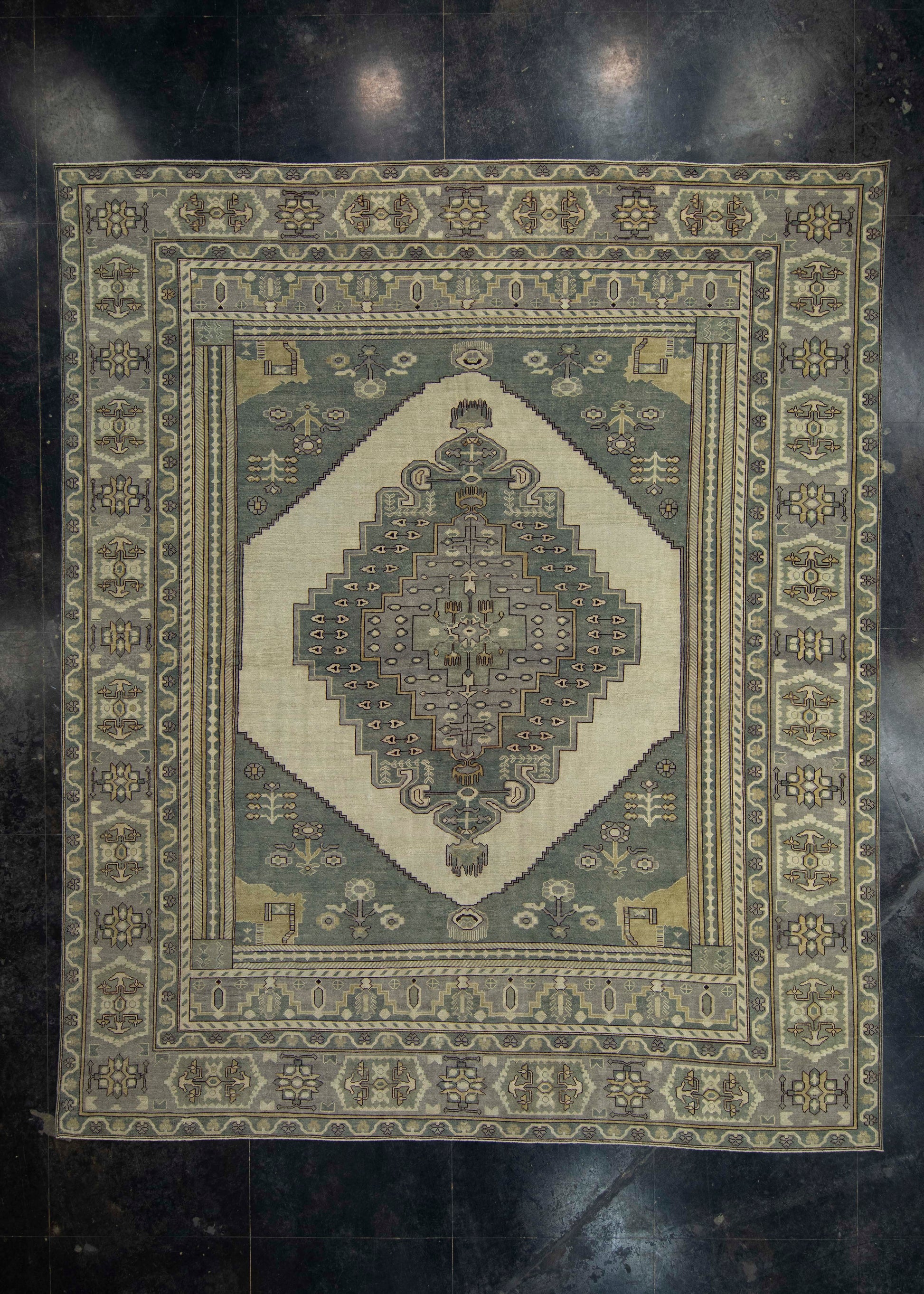 Turkish Oushak Rug 12'2" x 14'5" #18681