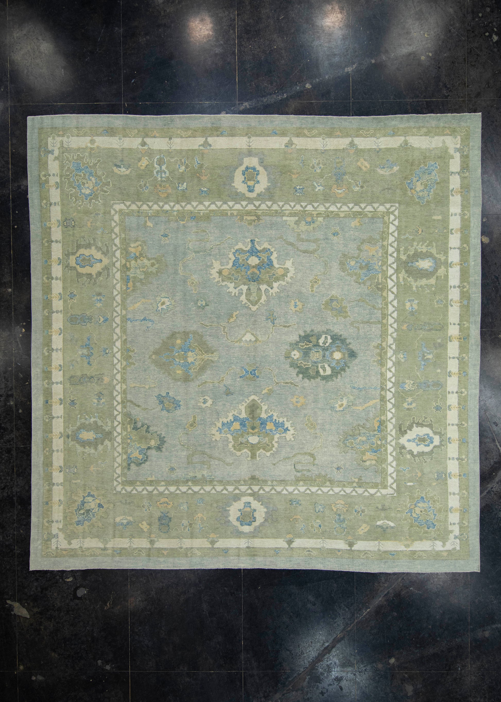Turkish Oushak Square Rug 11'10" x 11'11" #18129
