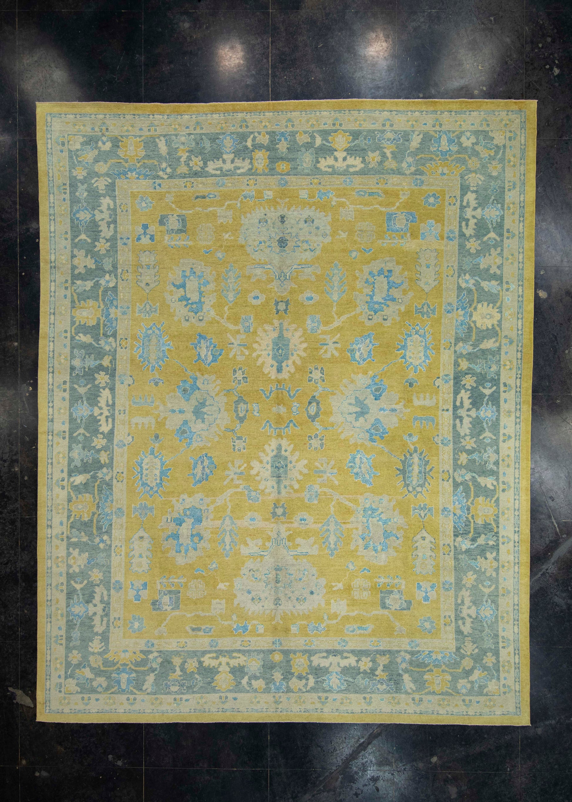 Turkish Oushak Rug 11'9" x 14'9" #18589