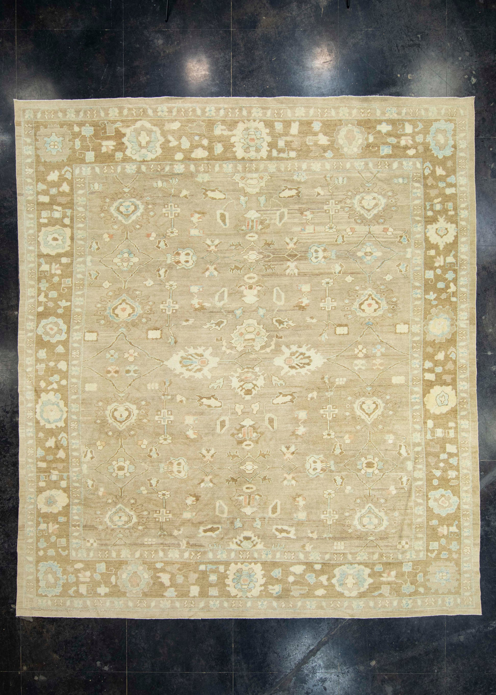 Turkish Oushak Rug 12'10" x 14'6" #18510