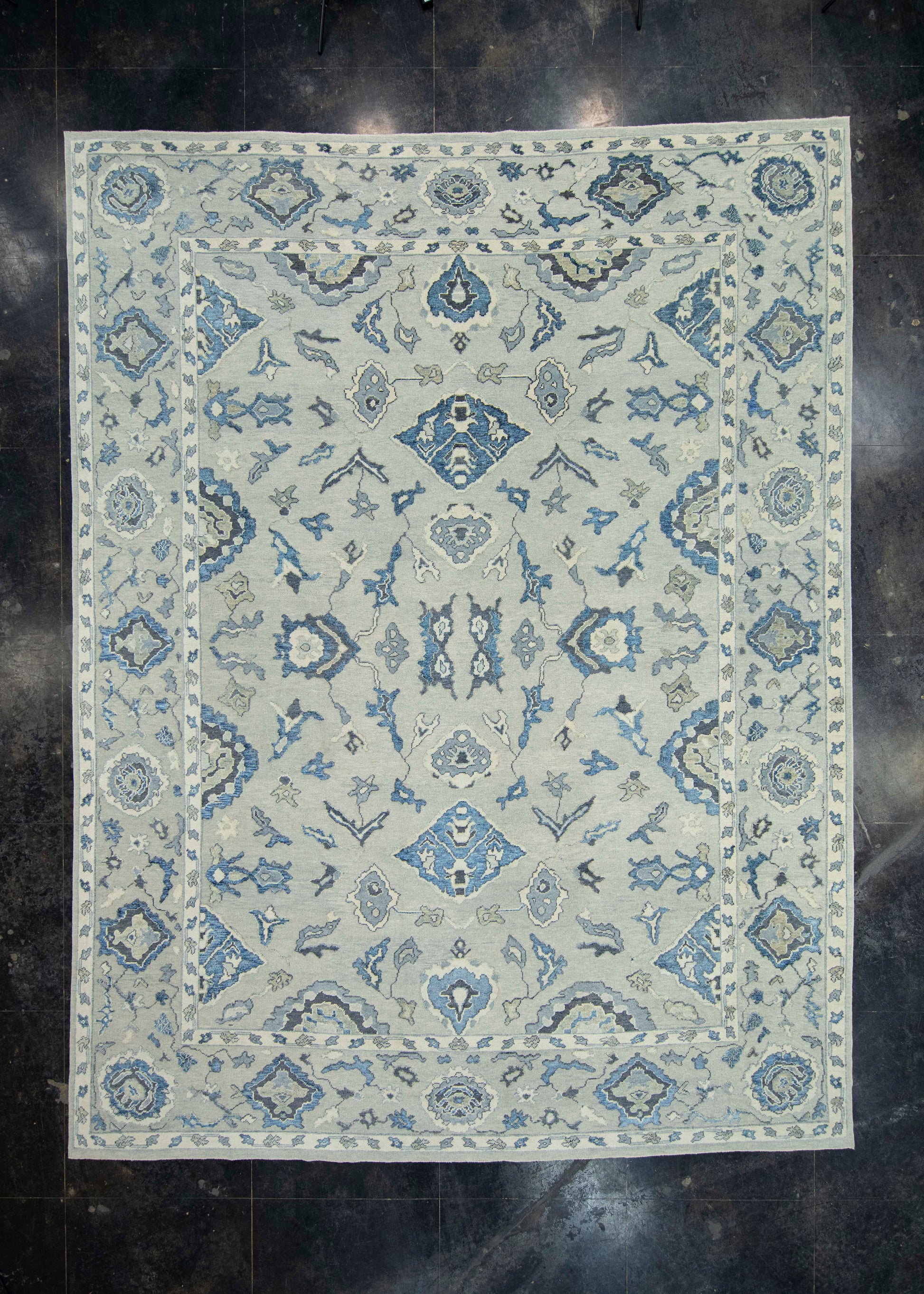 Turkish Oushak Rug 12'6" x 16'4" #18504