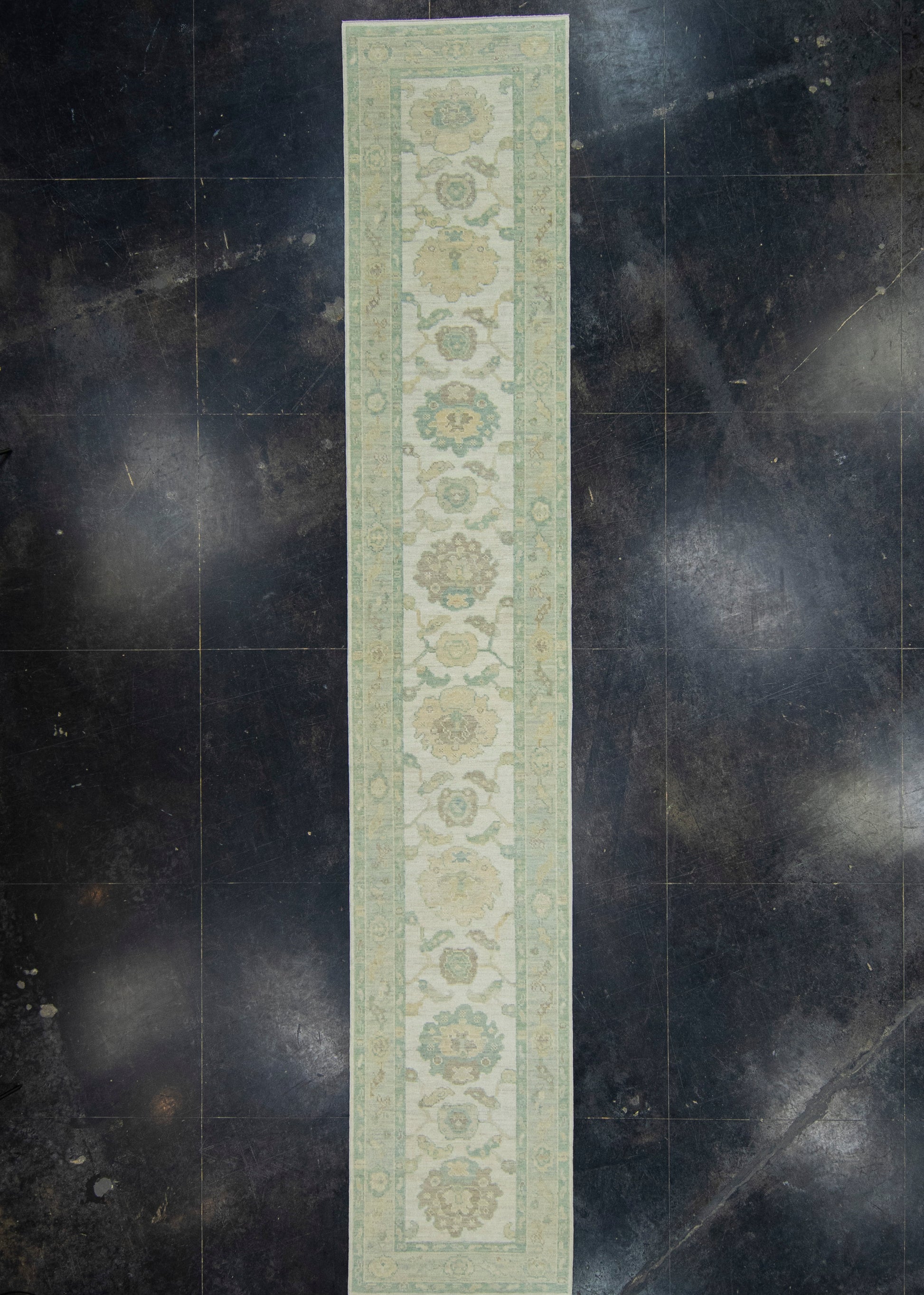 Turkish Oushak Runner Rug 2'10" x 16'3" #17431