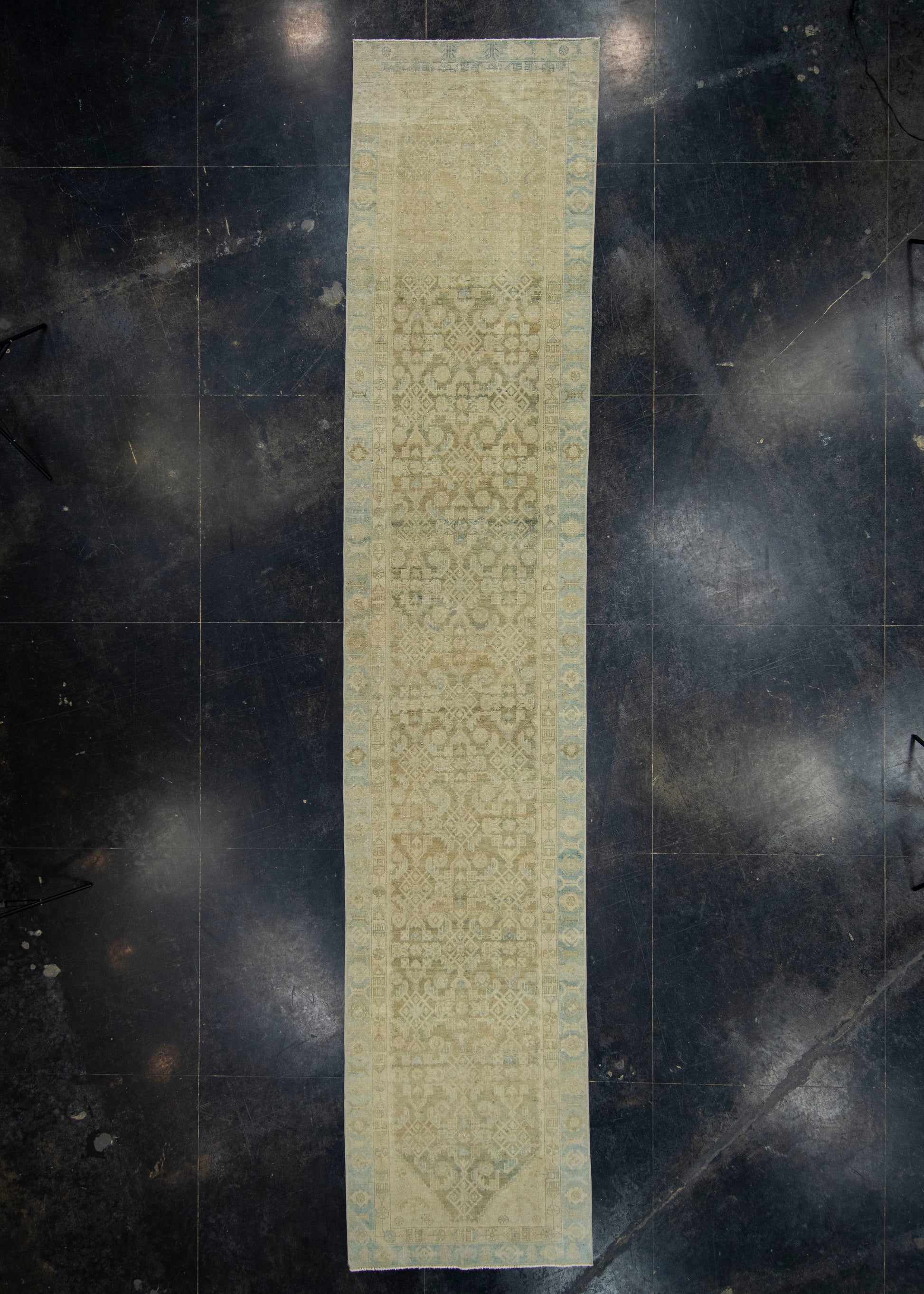 Turkish Vintage Anatolian Runner Rug 3'2" x 16'1" #17975
