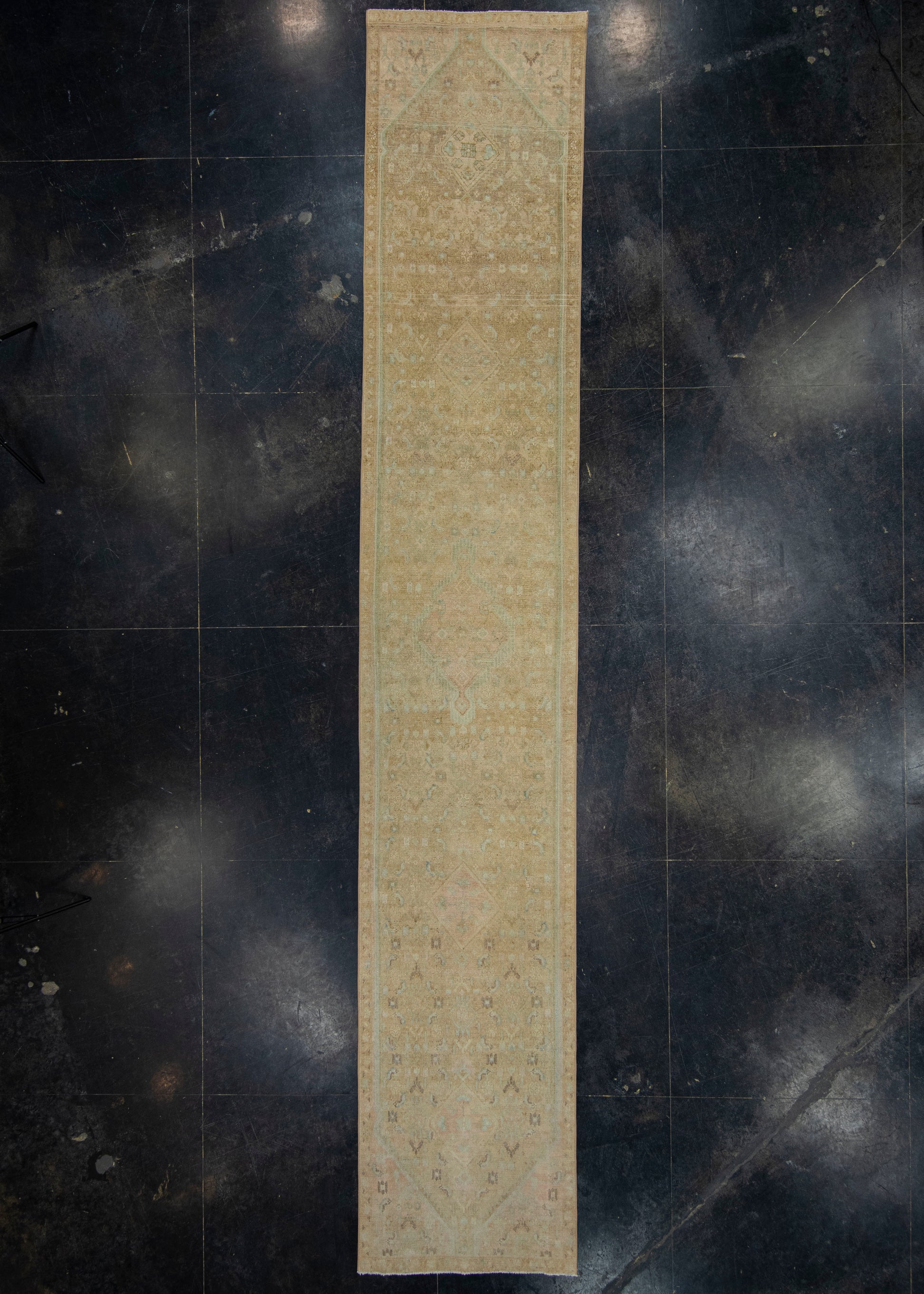 Turkish Vintage Anatolian Runner Rug 2'9" x 16'1" #17628